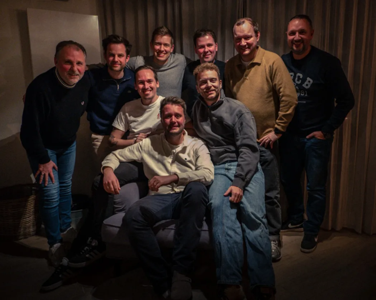 De volledige crew van De Klokke Podcast